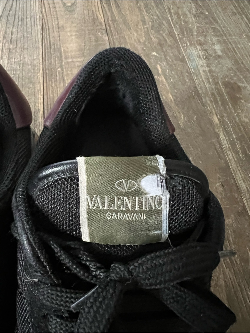 Valentino Garavani Rockrunner Mesh Sneakers w Brown Gum Midsole - Picture 4 of 7